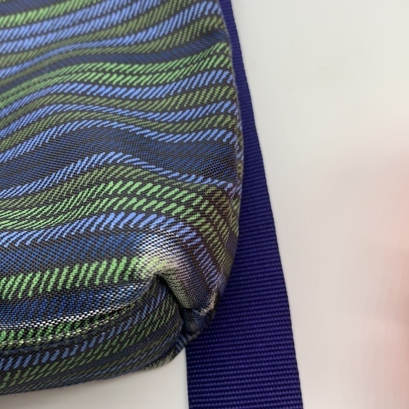Baggallini Blue and Green Striped Crossbody Bag - Picture 10 of 11